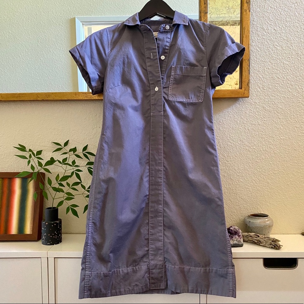 J. Crew Factory Short Sleeve Shirt Dress XXS